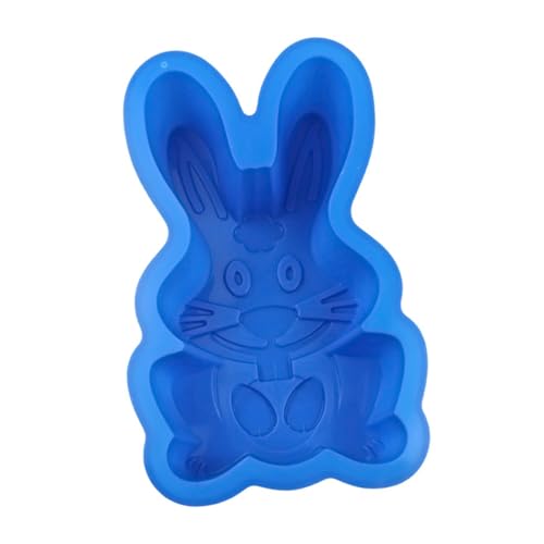 FGDTREE Kreative Kaninchen Silikonform Zum Backen Von Kuchen Schokolade Behandelt Lebensmittelqualität Flexible Einfache Demold Flexible Silikon Backformen von FGDTREE