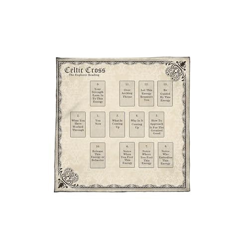 FGDTREE Tarots Tischdecke Altäre Stoffkonstellationen Astrologie Tischdecke Gotteskarten Karten Wandteppich Wanddekoration Altäre Tarots Karte von FGDTREE