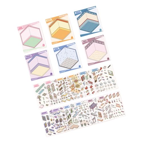 Landscape Sticker Book Scrapbook Cartoon Szene Buch Ästhetik Scrapbooking Supplies von FGDTREE