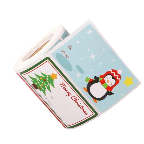 Weihnachtsetiketten Aufkleber Geschenk Tagged Selbstklebende Grenze Dekorativ Für Geschenkpackung Tagged Selbstklebende Etiketten Grenze Dekorativ von FGDTREE