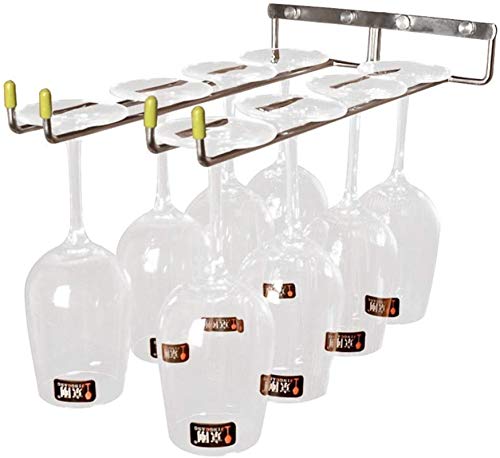 35,6 cm langes Weinglasregal aus Edelstahl, Wandhalterung, Weinglashalter, 2 Reihen, Hängeregal, Heimschrank, Organizer (Farbe: Silber. Größe: 35,6 cm langes Weinglasregal aus Edelstahl, Wandhalterung, Weinglashalter, 2 Reihen, Hängeregal, Heimschrank, Organizer (Farbe: Silber. Größe: von FGFTHJBJNBDKFVFNVJNFBNVJG