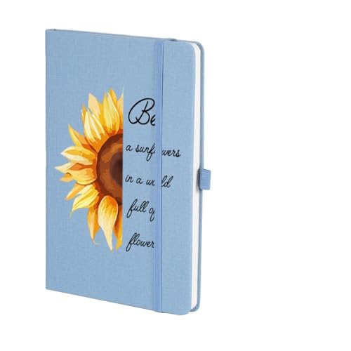 FGUJSUR Notizbücher 2 stücke Personalisierte Notebook Sonnenblumen Journal Notizblock Inspirierende Geschenke for Geburtstag Für Mitarbeiter Kollegen Schüler Lehrer(Blue) von FGUJSUR
