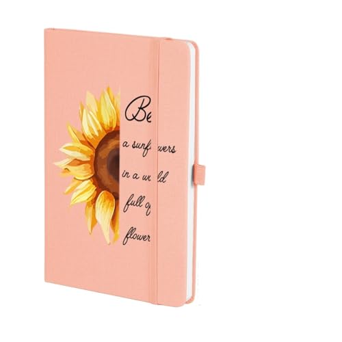 FGUJSUR Notizbücher 2 stücke Personalisierte Notebook Sonnenblumen Journal Notizblock Inspirierende Geschenke for Geburtstag Für Mitarbeiter Kollegen Schüler Lehrer(Pink) von FGUJSUR