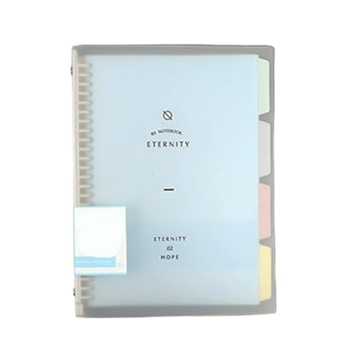 FGUJSUR Notizbücher 3 stücke A4 Loseblatt-notizbuch Abnehmbare Spirale Binder Papier Innenseite Tagebuch Plan Ring Binder Büro Schule Liefert Für Mitarbeiter Kollegen Schüler Lehrer(Blue-A4) von FGUJSUR