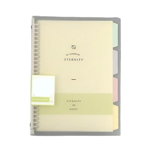 FGUJSUR Notizbücher 3 stücke A4 Loseblatt-notizbuch Abnehmbare Spirale Binder Papier Innenseite Tagebuch Plan Ring Binder Büro Schule Liefert Für Mitarbeiter Kollegen Schüler Lehrer(Yellow-A4) von FGUJSUR