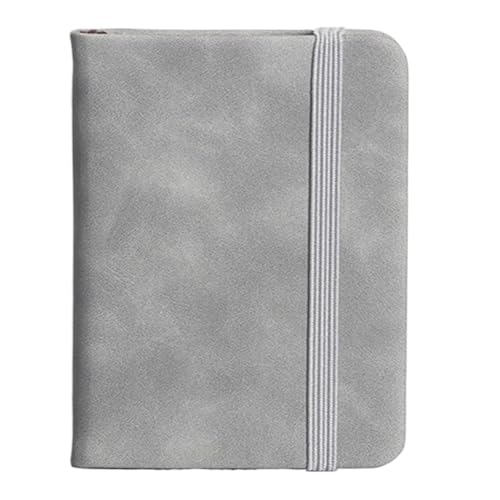 FGUJSUR Notizbücher 3Pcs A7 Mini Notebook Tragbare Tasche Notizblock Tagebuch Planer Agenda Memo Büro Schule Schreibwaren Für Mitarbeiter Kollegen Schüler Lehrer(Grey) von FGUJSUR