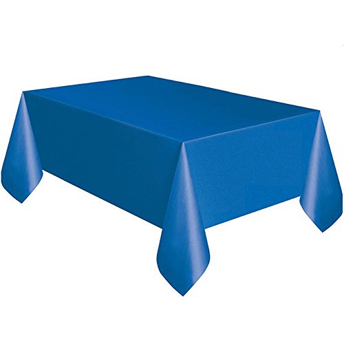 FGUUTYM Weihnachtsdeckchen Abdeckungen aus Kunststoff für große Partytische, rechteckig, saubere Küche, Esszimmer und Bar Tischdecke Biertisch 70 cm (Blue, One Size) von FGUUTYM