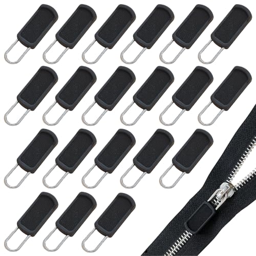 FHBHJNATC 20 Stück Zipper für Reißverschluss, Reissverschluss Zipper, Ersatz Zipper für Reißverschlüsse, Abnehmbare Reißverschlüsse für Ersatzreißverschlüsse, Koffer, Jacken, Rucksäcke Usw (Schwarz) FHBHJNATC 20 Stück Zipper für Reißverschluss, Reissverschluss Zipper, Ersatz Zipper für Reißverschlüsse, Abnehmbare Reißverschlüsse für Ersatzreißverschlüsse, Koffer, Jacken, Rucksäcke Usw (Schwarz) von FHBHJNATC