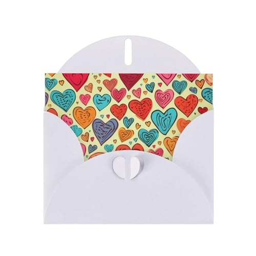 FHEBNDS Blanko Klappkarte mit Umschlägen für jeden Anlass, 10,2 x 15,2 cm, Klappkarte zum Abschluss, Hochzeit, Jubiläum von FHEBNDS