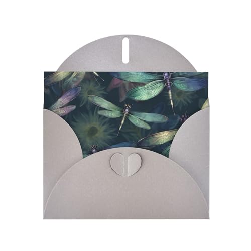 FHEBNDS Grußkarte mit Umschlägen, Libelle für jeden Anlass, 10,2 x 15,2 cm, Klappkarte, Geburtstagskarte, Klappkarte, Abschluss, Hochzeit, Jubiläum FHEBNDS Grußkarte mit Umschlägen, Libelle für jeden Anlass, 10,2 x 15,2 cm, Klappkarte, Geburtstagskarte, Klappkarte, Abschluss, Hochzeit, Jubiläum von FHEBNDS