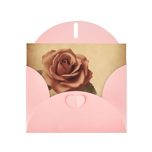 FHEBNDS Rose Vintage Grußkarte mit Umschlägen für jeden Anlass, 10,2 x 15,2 cm, Klappkarte zum Abschluss, Hochzeit, Jahrestag, Geburtstag, Rosa FHEBNDS Rose Vintage Grußkarte mit Umschlägen für jeden Anlass, 10,2 x 15,2 cm, Klappkarte zum Abschluss, Hochzeit, Jahrestag, Geburtstag, Rosa von FHEBNDS