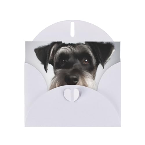 FHEBNDS Süße Schnauzer Grußkarte mit Umschlägen für jeden Anlass, 10,2 x 15,2 cm, Klappkarte zum Geburtstag, Klapp- und Pop-Up-Grußkarte für Abschlussfeier, Hochzeit, Jubiläum FHEBNDS Süße Schnauzer Grußkarte mit Umschlägen für jeden Anlass, 10,2 x 15,2 cm, Klappkarte zum Geburtstag, Klapp- und Pop-Up-Grußkarte für Abschlussfeier, Hochzeit, Jubiläum von FHEBNDS