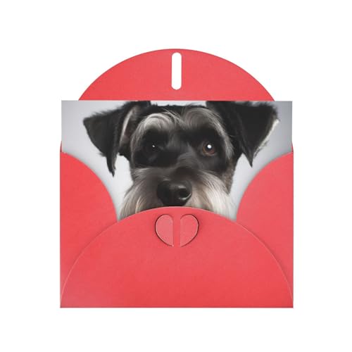 FHEBNDS Süße Schnauzer Grußkarte mit Umschlägen für jeden Anlass, 10,2 x 15,2 cm, Klappkarte zum Geburtstag, Klapp- und Pop-Up-Grußkarte für Abschlussfeier, Hochzeit, Jubiläum FHEBNDS Süße Schnauzer Grußkarte mit Umschlägen für jeden Anlass, 10,2 x 15,2 cm, Klappkarte zum Geburtstag, Klapp- und Pop-Up-Grußkarte für Abschlussfeier, Hochzeit, Jubiläum von FHEBNDS