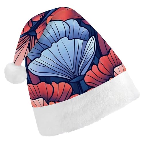 FHECVBN Weihnachtsmütze für Erwachsene, Art-Deco-Stil, bedruckt, Weihnachtsmannmütze, Weihnachtsmütze für Uni, Neujahr, festliche Party FHECVBN Weihnachtsmütze für Erwachsene, Art-Deco-Stil, bedruckt, Weihnachtsmannmütze, Weihnachtsmütze für Uni, Neujahr, festliche Party von FHECVBN