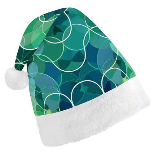 FHECVBN Weihnachtsmütze für Erwachsene, Blau und Grün, bedruckt, Weihnachtsmannmütze, Weihnachtsmütze für Uni, Neujahr, festliche Party FHECVBN Weihnachtsmütze für Erwachsene, Blau und Grün, bedruckt, Weihnachtsmannmütze, Weihnachtsmütze für Uni, Neujahr, festliche Party von FHECVBN