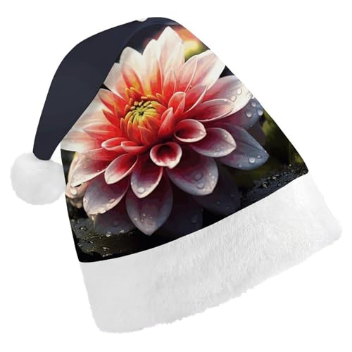 FHECVBN Weihnachtsmütze für Erwachsene, Blumendruck, Weihnachtsmannmütze, Weihnachtsmütze für Uni, Neujahr, festliche Party FHECVBN Weihnachtsmütze für Erwachsene, Blumendruck, Weihnachtsmannmütze, Weihnachtsmütze für Uni, Neujahr, festliche Party von FHECVBN