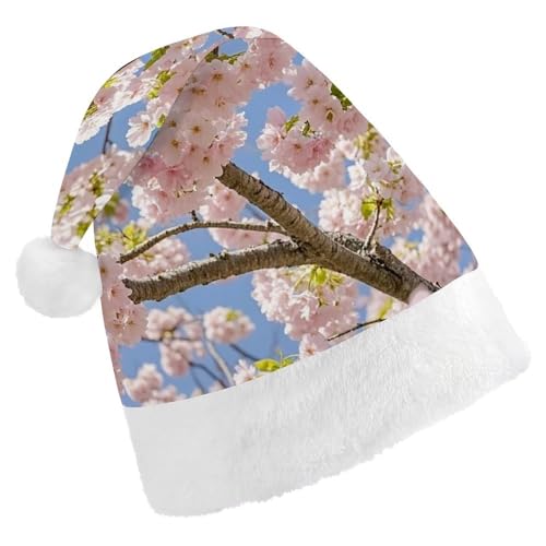 FHECVBN Weihnachtsmütze für Erwachsene, Kirschblüte, bedruckt, Weihnachtsmannmütze, Weihnachtsmütze für Uni, Neujahr, festliche Party FHECVBN Weihnachtsmütze für Erwachsene, Kirschblüte, bedruckt, Weihnachtsmannmütze, Weihnachtsmütze für Uni, Neujahr, festliche Party von FHECVBN