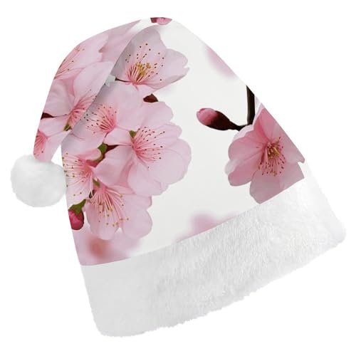 FHECVBN Weihnachtsmütze für Erwachsene, Kirsche, japanische Kirschblüte, bedruckt, Weihnachtsmannmütze, Weihnachtsmütze für Uni, Neujahr, festliche Party FHECVBN Weihnachtsmütze für Erwachsene, Kirsche, japanische Kirschblüte, bedruckt, Weihnachtsmannmütze, Weihnachtsmütze für Uni, Neujahr, festliche Party von FHECVBN