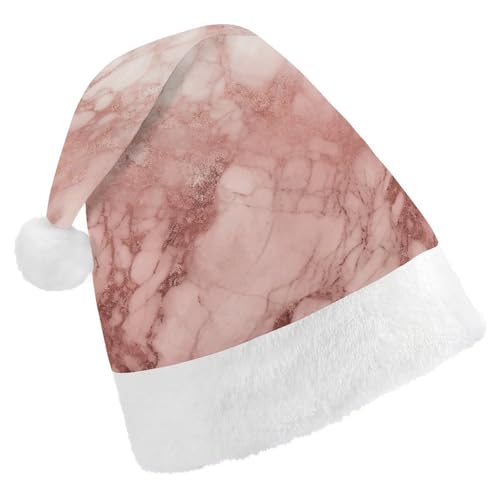 FHECVBN Weihnachtsmütze für Erwachsene, Rotgold, Marmor-Hintergrund, bedruckt, Weihnachtsmannmütze, Weihnachtsmütze für Uni, Neujahr, festliche Party FHECVBN Weihnachtsmütze für Erwachsene, Rotgold, Marmor-Hintergrund, bedruckt, Weihnachtsmannmütze, Weihnachtsmütze für Uni, Neujahr, festliche Party von FHECVBN