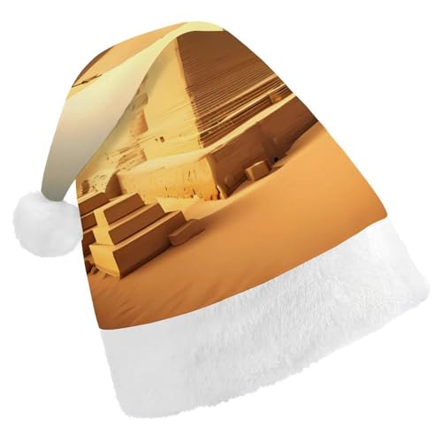 FHECVBN Weihnachtsmütze für Erwachsene, ägyptische Pyramide in Wüste, bedruckt, Weihnachtsmannmütze, Weihnachtsmütze für Uni, Neujahr, festliche Party FHECVBN Weihnachtsmütze für Erwachsene, ägyptische Pyramide in Wüste, bedruckt, Weihnachtsmannmütze, Weihnachtsmütze für Uni, Neujahr, festliche Party von FHECVBN