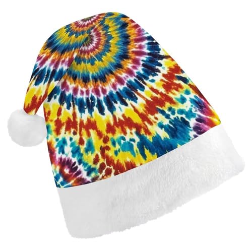 FHECVBN Weihnachtsmütze für Erwachsene, bunt, bedruckt, Weihnachtsmannmütze, Uni, Neujahr, festliche Party FHECVBN Weihnachtsmütze für Erwachsene, bunt, bedruckt, Weihnachtsmannmütze, Uni, Neujahr, festliche Party von FHECVBN
