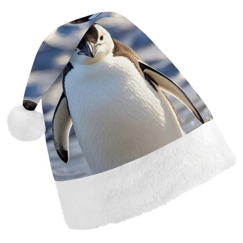 FHECVBN Weihnachtsmütze für Erwachsene, niedlicher Pinguin, bedruckt, Weihnachtsmannmütze, Weihnachtsmütze für Uni, Neujahr, festliche Party FHECVBN Weihnachtsmütze für Erwachsene, niedlicher Pinguin, bedruckt, Weihnachtsmannmütze, Weihnachtsmütze für Uni, Neujahr, festliche Party von FHECVBN