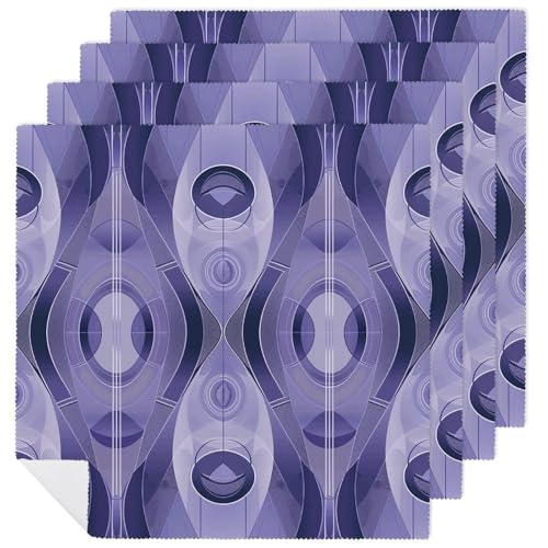 Stoffservietten, saugfähig, 4 Stück, waschbare Servietten, abstraktes blaues Muster, dekorative Stoffserviette, Tischzubehör für Partys, Hochzeiten, Cocktails, 4 Stück Stoffservietten, saugfähig, 4 Stück, waschbare Servietten, abstraktes blaues Muster, dekorative Stoffserviette, Tischzubehör für Partys, Hochzeiten, Cocktails, 4 Stück von FHECVBN