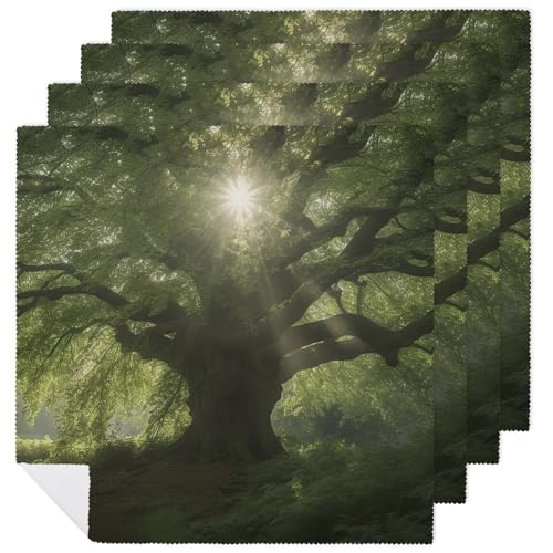 Stoffservietten, saugfähig, 4 Stück, waschbare Servietten, auf der Suche nach Bäumen, dekorative Stoffserviette, Tischzubehör für Partys, Hochzeiten, Cocktails Stoffservietten, saugfähig, 4 Stück, waschbare Servietten, auf der Suche nach Bäumen, dekorative Stoffserviette, Tischzubehör für Partys, Hochzeiten, Cocktails von FHECVBN