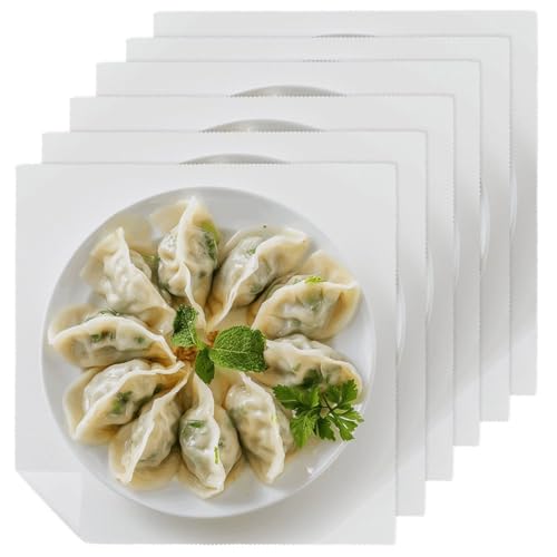 Stoffservietten, saugfähig, 6 Stück, waschbare Servietten, ein Teller mit Knödeln, dekorative Stoffservietten, Tischzubehör für Partys, Hochzeiten, Cocktails Stoffservietten, saugfähig, 6 Stück, waschbare Servietten, ein Teller mit Knödeln, dekorative Stoffservietten, Tischzubehör für Partys, Hochzeiten, Cocktails von FHECVBN