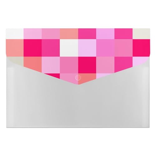 Premium PP-Dokumentenmappe, wasserdicht, mit 6 Taschen und Schnappverschluss, leicht, für Büro/Schule/Zuhause, Rosa Premium PP-Dokumentenmappe, wasserdicht, mit 6 Taschen und Schnappverschluss, leicht, für Büro/Schule/Zuhause, Rosa von FHEDMN
