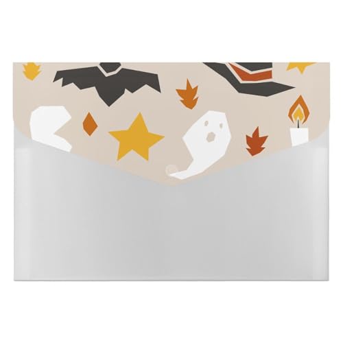 Premium PP-Dokumentenmappe, wasserdicht, mit 6 Taschen und Schnappverschluss, leichte Aufbewahrung für Büro, Schule, Zuhause, Halloween, schöne Dekorationen Premium PP-Dokumentenmappe, wasserdicht, mit 6 Taschen und Schnappverschluss, leichte Aufbewahrung für Büro, Schule, Zuhause, Halloween, schöne Dekorationen von FHEDMN