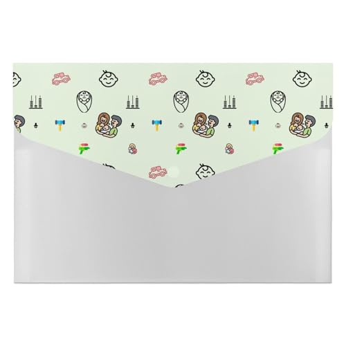 Premium PP-Dokumentenmappe, wasserdichter Aktenordner mit 6 Taschen und Schnappverschluss, leichte Aufbewahrung für Büro/Schule/Zuhause, Paar, Baby, Familie Premium PP-Dokumentenmappe, wasserdichter Aktenordner mit 6 Taschen und Schnappverschluss, leichte Aufbewahrung für Büro/Schule/Zuhause, Paar, Baby, Familie von FHEDMN