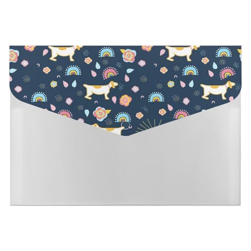 Premium PP Dokumentenmappe | Wasserdichter Aktenordner mit 6 Taschen & Schnappverschluss | Leichte Aufbewahrung für Büro/Schule/Zuhause | Cartoon-Muster von Hund Premium PP Dokumentenmappe | Wasserdichter Aktenordner mit 6 Taschen & Schnappverschluss | Leichte Aufbewahrung für Büro/Schule/Zuhause | Cartoon-Muster von Hund von FHEDMN