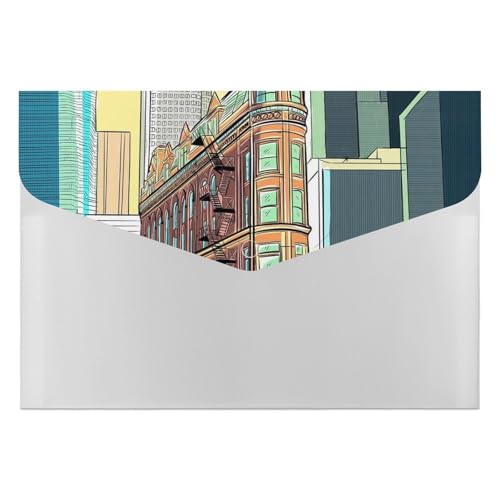 Premium PP Dokumentenmappe | Wasserdichter Aktenordner mit 6 Taschen & Schnappverschluss | Leichte Aufbewahrung für Büro/Schule/Zuhause | Gebäude Premium PP Dokumentenmappe | Wasserdichter Aktenordner mit 6 Taschen & Schnappverschluss | Leichte Aufbewahrung für Büro/Schule/Zuhause | Gebäude von FHEDMN