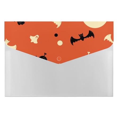 Premium PP Dokumentenmappe | Wasserdichter Aktenordner mit 6 Taschen & Schnappverschluss | Leichte Aufbewahrung für Büro/Schule/Zuhause | Halloween T-Shirt Premium PP Dokumentenmappe | Wasserdichter Aktenordner mit 6 Taschen & Schnappverschluss | Leichte Aufbewahrung für Büro/Schule/Zuhause | Halloween T-Shirt von FHEDMN