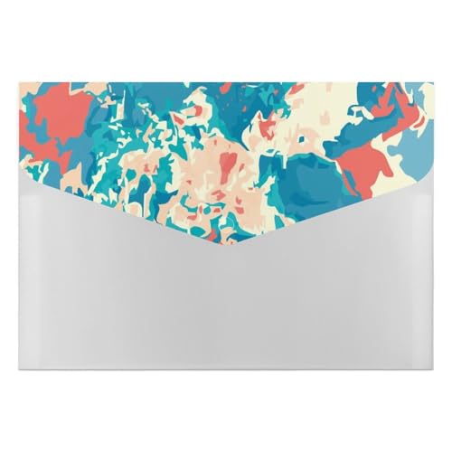 Premium PP Dokumentenmappe | Wasserdichter Datei-Organizer mit 6 Taschen & Schnappverschluss | Leichte Aufbewahrung für Büro/Schule/Zuhause | Malerei, Graffiti, Rot, Blau und Weiß, Vintage Premium PP Dokumentenmappe | Wasserdichter Datei-Organizer mit 6 Taschen & Schnappverschluss | Leichte Aufbewahrung für Büro/Schule/Zuhause | Malerei, Graffiti, Rot, Blau und Weiß, Vintage von FHEDMN