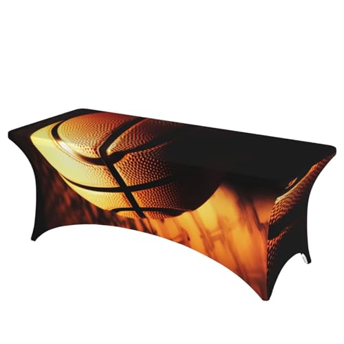 FHEDVBN Stretch-Spandex-Tischdecke, Basketball-Hintergrund, Tischdecke für rechteckige Passform, dekorative Tischdecke, für drinnen und draußen, waschbar, Tischdecke für Veranstaltungen, Hochzeiten FHEDVBN Stretch-Spandex-Tischdecke, Basketball-Hintergrund, Tischdecke für rechteckige Passform, dekorative Tischdecke, für drinnen und draußen, waschbar, Tischdecke für Veranstaltungen, Hochzeiten von FHEDVBN
