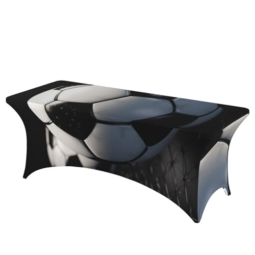 FHEDVBN Stretch-Spandex-Tischdecke, Fußball-Tischdecke für rechteckige Passform, dekorative Tischdecke, für drinnen und draußen, waschbar, für Veranstaltungen, Hochzeiten, Partys FHEDVBN Stretch-Spandex-Tischdecke, Fußball-Tischdecke für rechteckige Passform, dekorative Tischdecke, für drinnen und draußen, waschbar, für Veranstaltungen, Hochzeiten, Partys von FHEDVBN