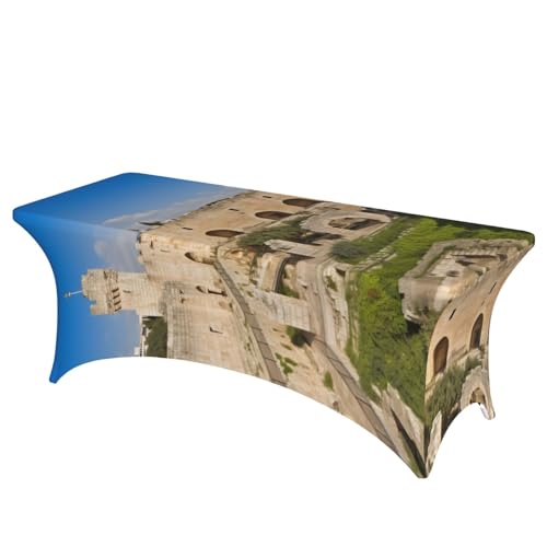 FHEDVBN Stretch-Spandex-Tischdecke, Israel am Davidturm für rechteckige Passform, dekorative Tischdecke, für drinnen und draußen, waschbar, Tischdecke für Veranstaltungen, Hochzeiten, Partys FHEDVBN Stretch-Spandex-Tischdecke, Israel am Davidturm für rechteckige Passform, dekorative Tischdecke, für drinnen und draußen, waschbar, Tischdecke für Veranstaltungen, Hochzeiten, Partys von FHEDVBN