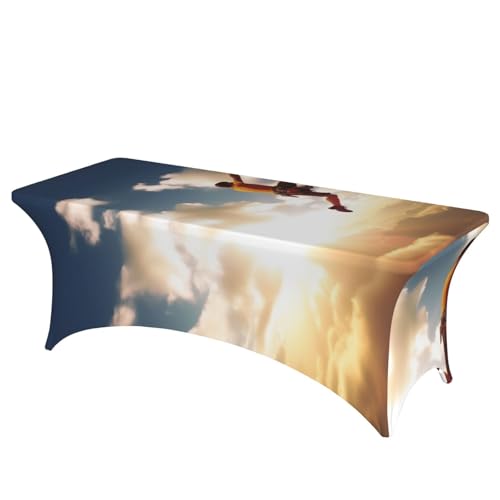 FHEDVBN Stretch-Spandex-Tischdecke, Kletter-Sport-Tischdecke für rechteckige Passform, dekorative Tischdecke, für drinnen und draußen, waschbar, für Veranstaltungen, Hochzeiten, Partys FHEDVBN Stretch-Spandex-Tischdecke, Kletter-Sport-Tischdecke für rechteckige Passform, dekorative Tischdecke, für drinnen und draußen, waschbar, für Veranstaltungen, Hochzeiten, Partys von FHEDVBN