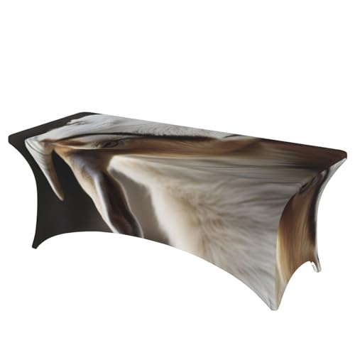FHEDVBN Stretch-Spandex-Tischdecke, Tiere, Ziegen-Tischdecke für rechteckige Passform, dekorative Tischdecke, für drinnen und draußen, waschbar, für Veranstaltungen, Hochzeiten, Partys FHEDVBN Stretch-Spandex-Tischdecke, Tiere, Ziegen-Tischdecke für rechteckige Passform, dekorative Tischdecke, für drinnen und draußen, waschbar, für Veranstaltungen, Hochzeiten, Partys von FHEDVBN