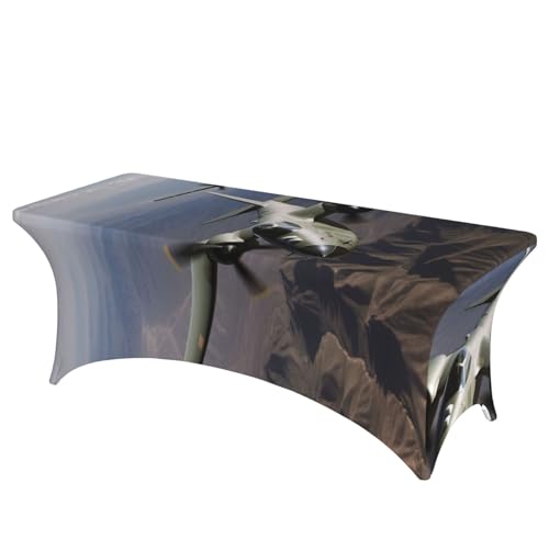 FHEDVBN Stretch-Spandex-Tischdecke, US-Armee-Flugzeug-Tischdecke für rechteckige Passform, dekorative Tischdecke, für drinnen und draußen, waschbar, Tischdecke für Veranstaltungen, Hochzeiten, Partys FHEDVBN Stretch-Spandex-Tischdecke, US-Armee-Flugzeug-Tischdecke für rechteckige Passform, dekorative Tischdecke, für drinnen und draußen, waschbar, Tischdecke für Veranstaltungen, Hochzeiten, Partys von FHEDVBN