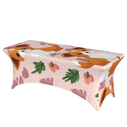 FHEDVBN Stretch-Spandex-Tischdecke, kleine Größe, Hunde-Tischdecke für rechteckige Passform, dekorative Tischdecke, für drinnen und draußen, waschbar, Tischdecke für Veranstaltungen, Hochzeiten FHEDVBN Stretch-Spandex-Tischdecke, kleine Größe, Hunde-Tischdecke für rechteckige Passform, dekorative Tischdecke, für drinnen und draußen, waschbar, Tischdecke für Veranstaltungen, Hochzeiten von FHEDVBN
