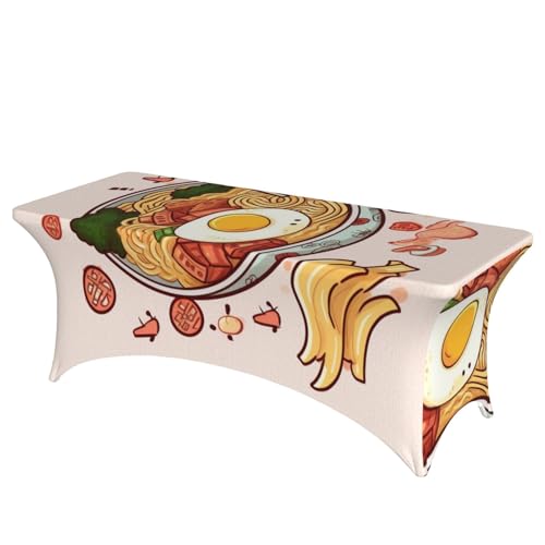 FHEDVBN Stretch-Spandex-Tischdecke, köstliche süße Ramen-Tischdecke für rechteckige Passform, dekorative Tischdecke, für drinnen und draußen, waschbar, Tischdecke für Veranstaltungen, Hochzeiten FHEDVBN Stretch-Spandex-Tischdecke, köstliche süße Ramen-Tischdecke für rechteckige Passform, dekorative Tischdecke, für drinnen und draußen, waschbar, Tischdecke für Veranstaltungen, Hochzeiten von FHEDVBN