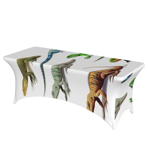 FHEDVBN Stretch-Spandex-Tischdecke, verschiedene Arten von Eidechsen-Tischdecken für rechteckige Passform, dekorative Tischdecke, für drinnen und draußen, waschbar, Tischdecke für Veranstaltungen FHEDVBN Stretch-Spandex-Tischdecke, verschiedene Arten von Eidechsen-Tischdecken für rechteckige Passform, dekorative Tischdecke, für drinnen und draußen, waschbar, Tischdecke für Veranstaltungen von FHEDVBN