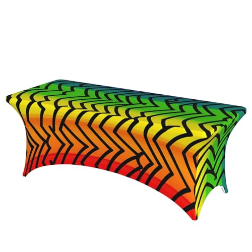 FHEDVBN Stretch-Tischdecke, Gay-Pride-Tischdecke, Regenbogen-Muster, Tischdecke für rechteckige Passform, dekorative Tischdecke, für drinnen und draußen, waschbar, Tischdecke für Veranstaltungen FHEDVBN Stretch-Tischdecke, Gay-Pride-Tischdecke, Regenbogen-Muster, Tischdecke für rechteckige Passform, dekorative Tischdecke, für drinnen und draußen, waschbar, Tischdecke für Veranstaltungen von FHEDVBN