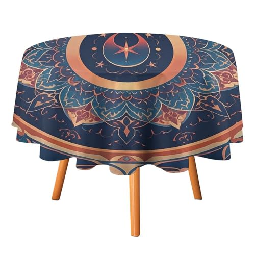 FHESDCW Runde Tischdecke mit Blumenfragmenten, hitzebeständig, Polyester, runde Tischdecke, langlebig, waschbar, Tischdecke für Küche, Party, Hochzeit, Picknick, 91,4 x 91,4 cm FHESDCW Runde Tischdecke mit Blumenfragmenten, hitzebeständig, Polyester, runde Tischdecke, langlebig, waschbar, Tischdecke für Küche, Party, Hochzeit, Picknick, 91,4 x 91,4 cm von FHESDCW