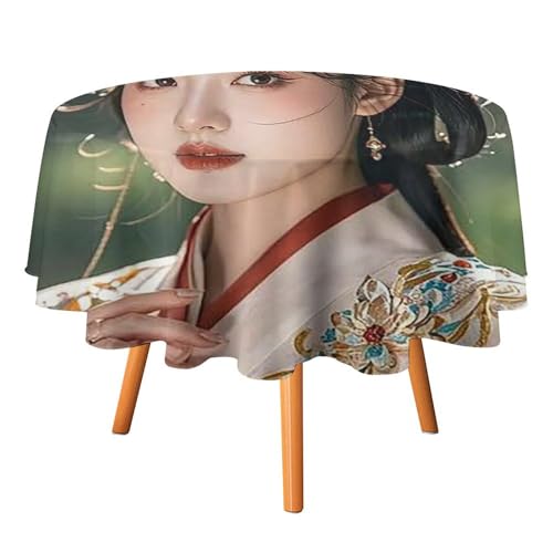 FHESDCW Tischdecke für jugendliche Frauen, hitzebeständig, Polyester, rund, strapazierfähig, waschbar, Tischdecke für Küche, Party, Hochzeit, Picknick, 91,4 x 91,4 cm FHESDCW Tischdecke für jugendliche Frauen, hitzebeständig, Polyester, rund, strapazierfähig, waschbar, Tischdecke für Küche, Party, Hochzeit, Picknick, 91,4 x 91,4 cm von FHESDCW