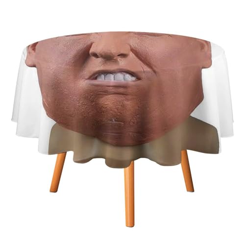 FHESDCW Tischdecke mit US-Präsidentenbeamten, hitzebeständig, Polyester, rund, strapazierfähig, waschbar, Tischdecke für Küche, Party, Hochzeit, Picknick, 91,4 x 91,4 cm FHESDCW Tischdecke mit US-Präsidentenbeamten, hitzebeständig, Polyester, rund, strapazierfähig, waschbar, Tischdecke für Küche, Party, Hochzeit, Picknick, 91,4 x 91,4 cm von FHESDCW