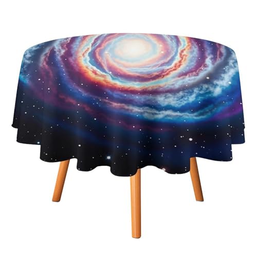 FHESDCW Tischdecke mit Weltraumnebel, hitzebeständig, Polyester, rund, strapazierfähig, waschbar, Tischdecke für Küche, Party, Hochzeit, Picknick, 91,4 x 91,4 cm FHESDCW Tischdecke mit Weltraumnebel, hitzebeständig, Polyester, rund, strapazierfähig, waschbar, Tischdecke für Küche, Party, Hochzeit, Picknick, 91,4 x 91,4 cm von FHESDCW